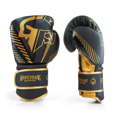 GroundGame Boxing Gloves bling- black